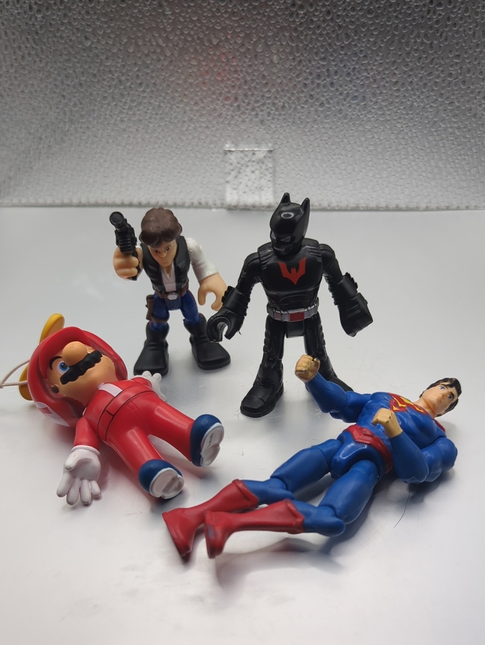 Kids Assorted Action Figure Set - Red, Black, Blue